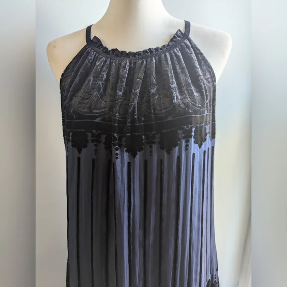 NWT ... Max Studio Velvet Burnout Sleeveless Dress Size L - Picture 6 of 12